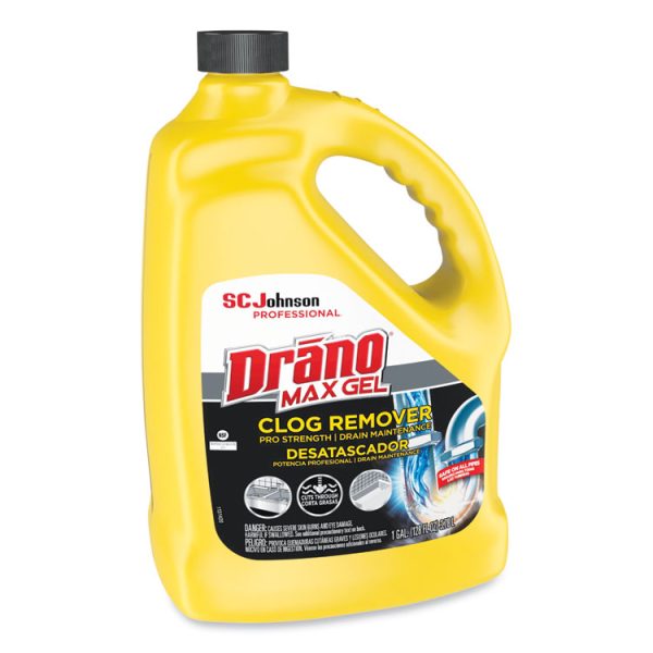 Max Gel Clog Remover, Bleach Scent, 128 Oz Bottle - Image 3