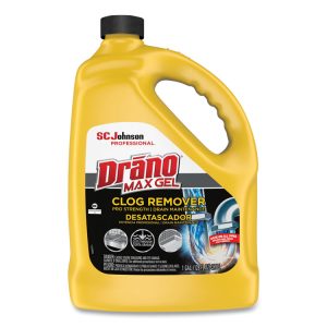 Max Gel Clog Remover, Bleach Scent, 128 Oz Bottle, 4/carton