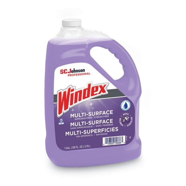 Non-Ammoniated Glass/multi Surface Cleaner, Pleasant Scent, 128 Oz Bottle, 4/ct - Image 3