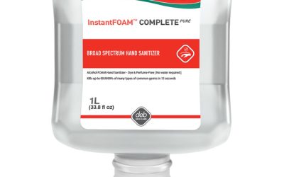 InstantFOAM COMPLETE PURE Alcohol Hand Sanitizer, 1 L Refill, Fragrance-Free, 6/Carton