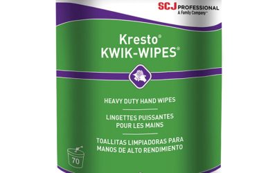 Kresto Kwik-Wipes, Cloth, 1-Ply, 7.9 X 5.7, Citrus, White, 70/pack, 6 Packs/carton