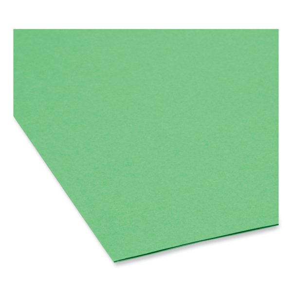 Colored File Folders, 1/3-Cut Tabs: Assorted, Letter Size, 0.75" Expansion, Green, 100/Box - Image 4