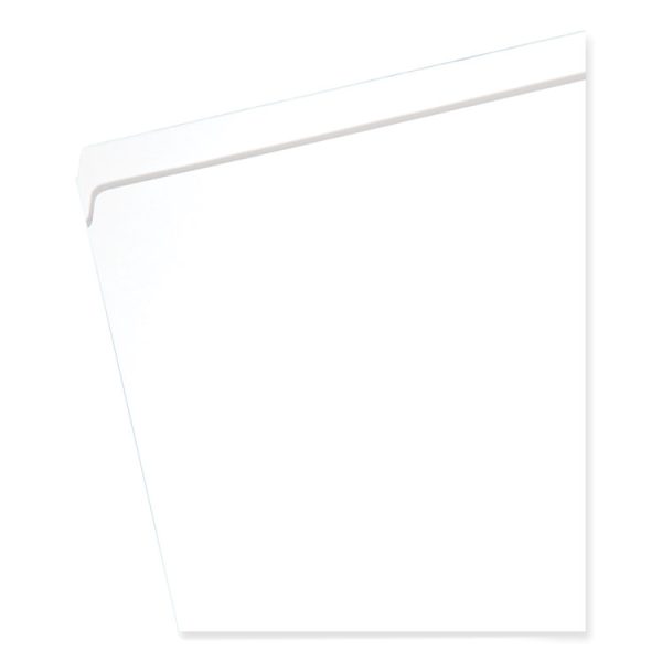 Reinforced Top Tab Colored File Folders, Straight Tabs, Letter Size, 0.75" Expansion, White, 100/Box - Image 2