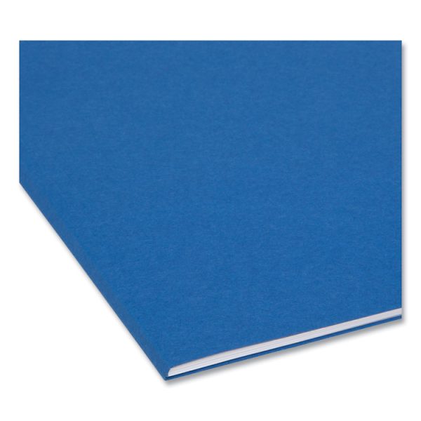 Colored File Folders, 1/3-Cut Tabs: Assorted, Letter Size, 0.75" Expansion, Navy Blue, 100/Box - Image 5