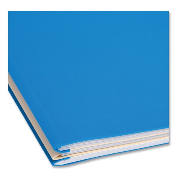 Six-Section Poly Classification Folders, 2" Expansion, 2 Dividers, 6 Fasteners, Letter Size, Blue Exterior, 10/Box - Image 6