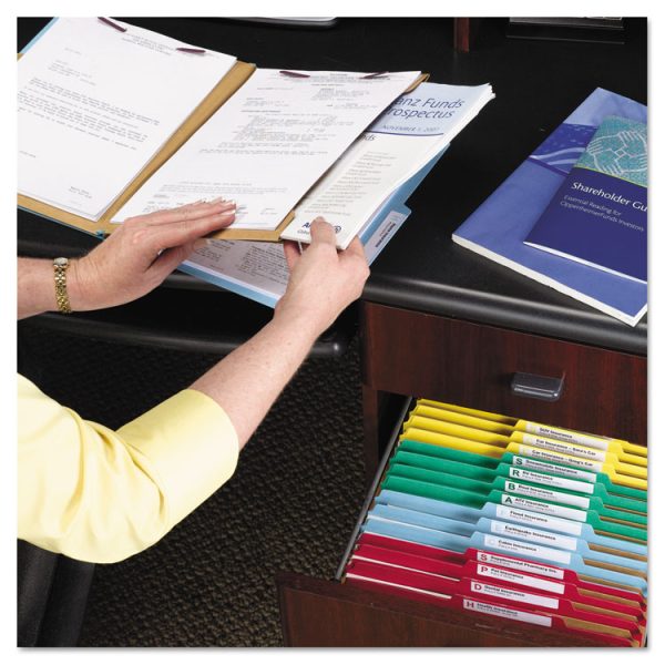 6-Section Pressboard Top Tab Pocket Classification Folders, 6 SafeSHIELD Fasteners, 2 Dividers, Letter Size, Green, 10/Box - Image 5