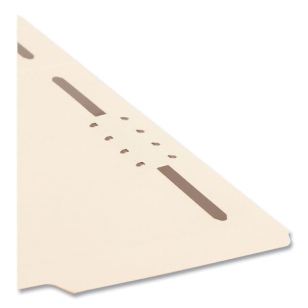 Top Tab Fastener Folders, 1/3-Cut Tabs: Assorted, 0.75" Expansion, 2 Fasteners, Letter Size, Manila Exterior, 50/Box - Image 6
