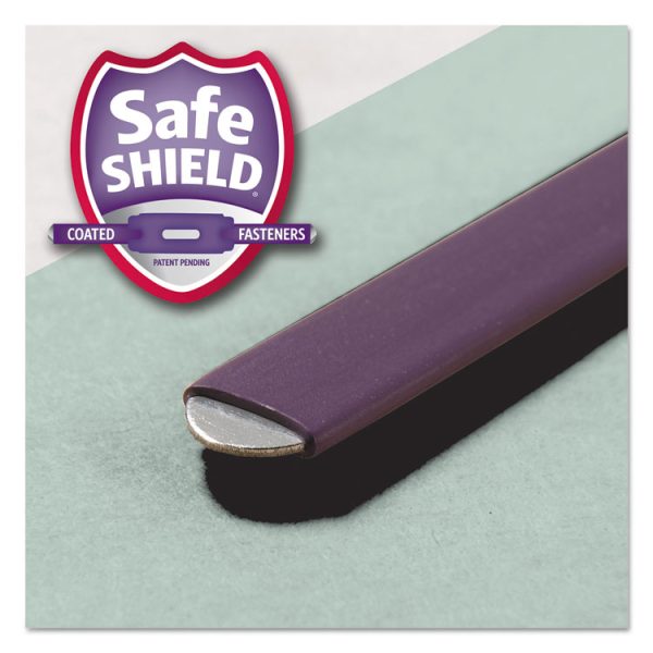 SuperTab Pressboard Fastener Folders with Two SafeSHIELD Fasteners, 2" Expansion, Letter Size, Gray-Green, 25/Box - Image 5
