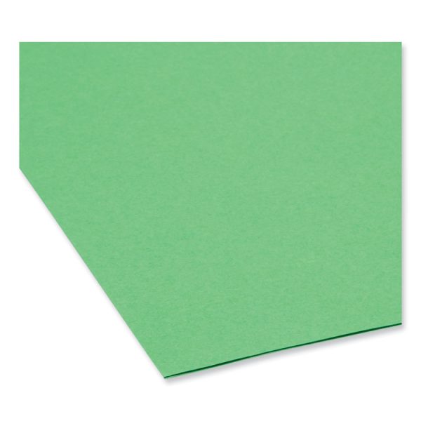 Colored File Folders, 1/3-Cut Tabs: Assorted, Legal Size, 0.75" Expansion, Green, 100/Box - Image 4