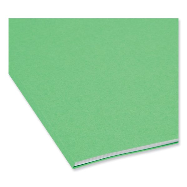Colored File Folders, 1/3-Cut Tabs: Assorted, Legal Size, 0.75" Expansion, Green, 100/Box - Image 5