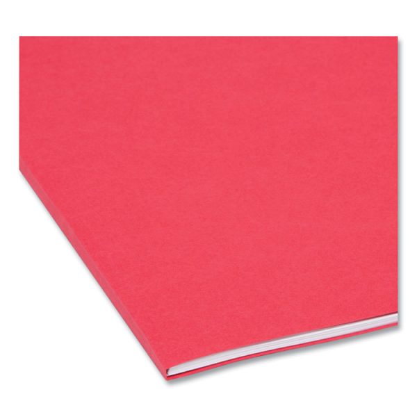 Colored File Folders, 1/3-Cut Tabs: Assorted, Legal Size, 0.75" Expansion, Red, 100/Box - Image 5