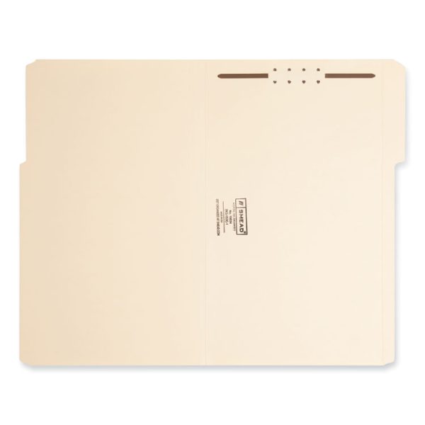 Top Tab Fastener Folders, 1/3-Cut Tabs: Assorted, 0.75" Expansion, 1 Fastener, Legal Size, Manila Exterior, 50/Box - Image 2