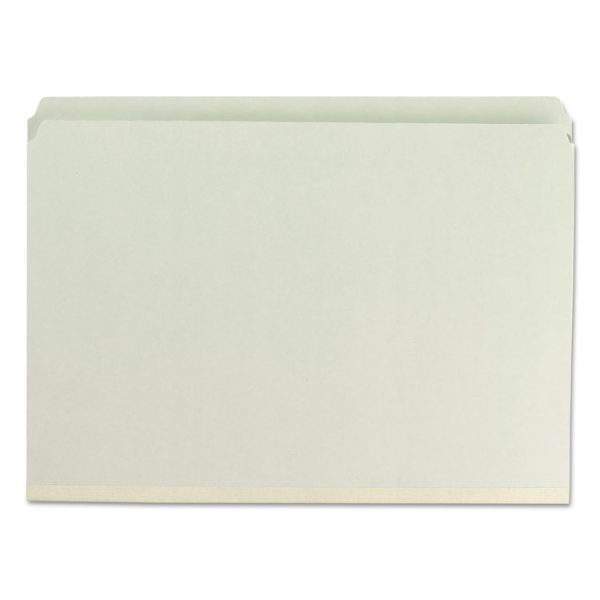 Recycled Pressboard Fastener Folders, Straight Tabs, Two SafeSHIELD Fasteners, 2" Expansion, Legal Size, Gray-Green, 25/Box - Image 6