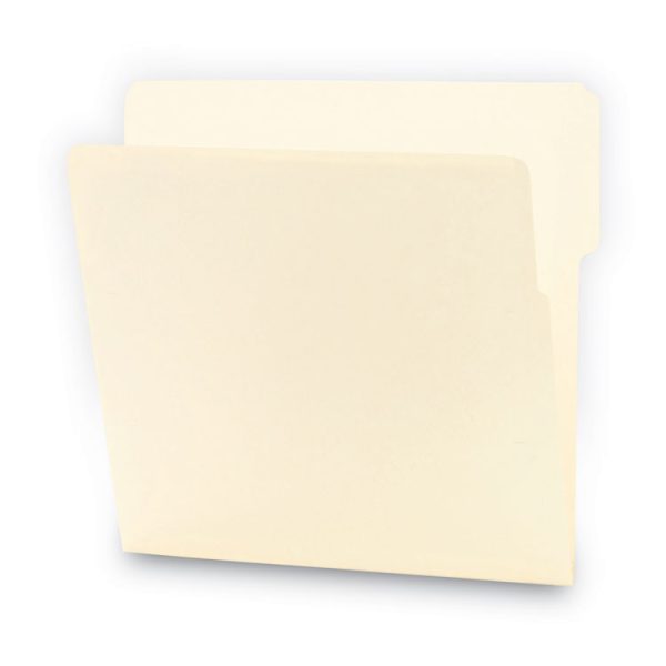 Heavyweight Manila End Tab Folders, 9" High Front, 1/3-Cut Tabs: Top, Letter Size, 0.75" Expansion, Manila, 100/Box - Image 2
