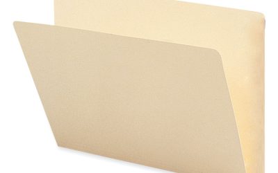 Extended End Tab Manila Folders, Straight Tabs, Letter Size, 0.75″ Expansion, Manila, 100/Box