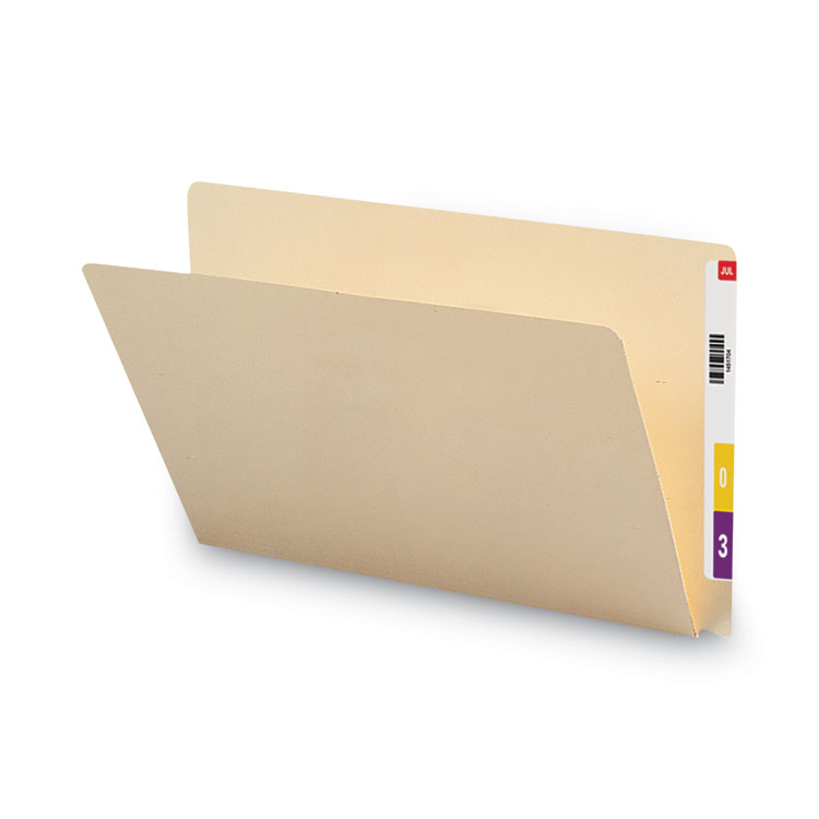 Extended End Tab Manila Folders, Straight Tabs, Legal Size, 0.75" Expansion, Manila, 100/Box - Image 2