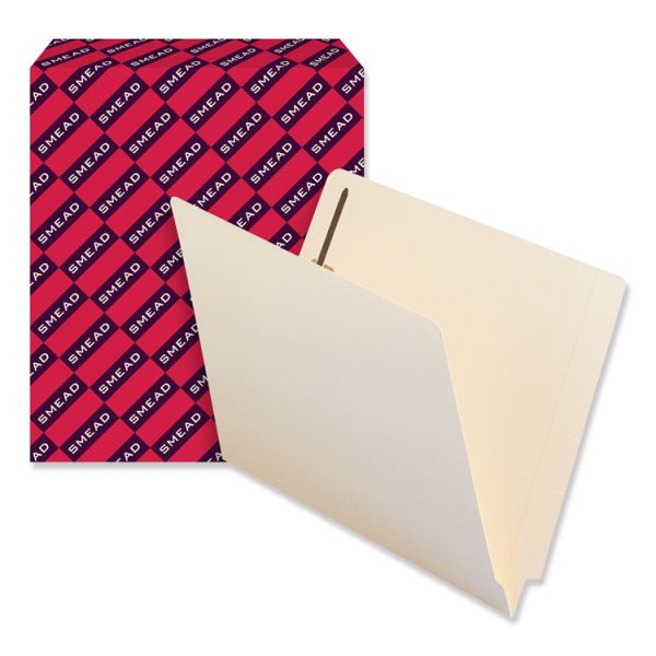 Recycled Manila End Tab Fastener Folders, 0.75" Expansion, 2 Fasteners, Letter Size, Manila Exterior, 50/Box - Image 6