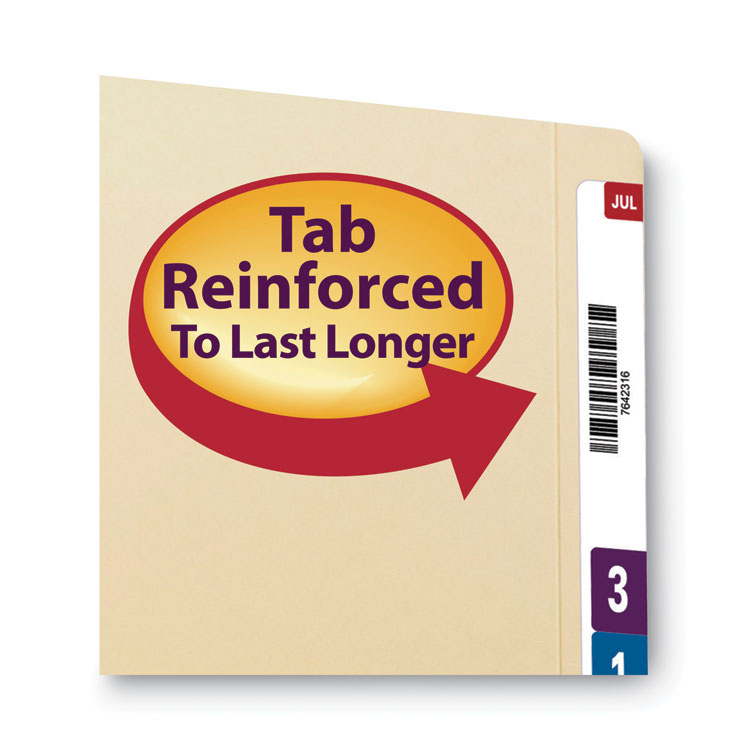 Fastener Folder with Divider, 0.75" Expansion, 1 Divider, 4 Fasteners, Letter Size, Manila Exterior, 50/Box - Image 7