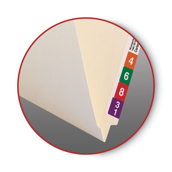 End Tab Fastener Folders with Reinforced Straight Tabs, 11-pt Manila, 2 Fasteners, Legal Size, Manila Exterior, 50/Box - Image 5
