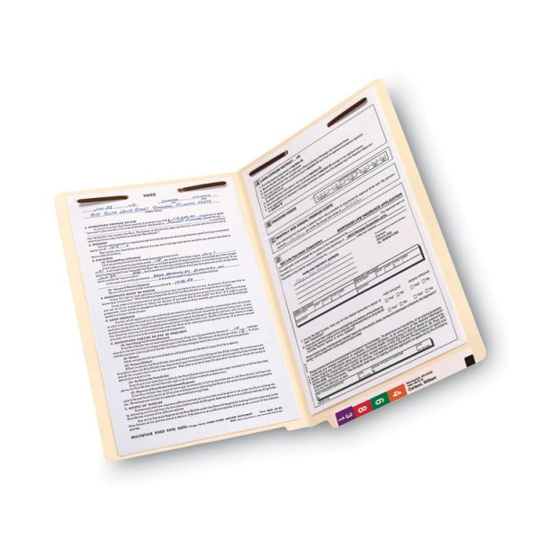 End Tab Fastener Folders with Reinforced Straight Tabs, 11-pt Manila, 2 Fasteners, Legal Size, Manila Exterior, 50/Box - Image 6