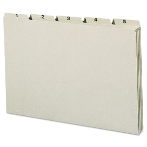 100% Recycled Daily Top Tab File Guide Set, 1/5-Cut Top Tab, 1 To 31, 8.5 X 14, Green, 31/set