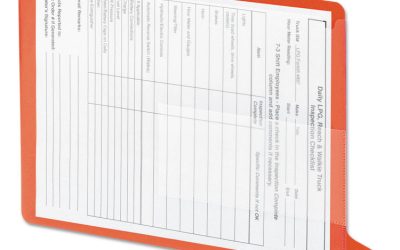 Colored Poly Out Guides With Pockets, 1/3-Cut End Tab, Out, 8.5 X 11, Red, 25/box