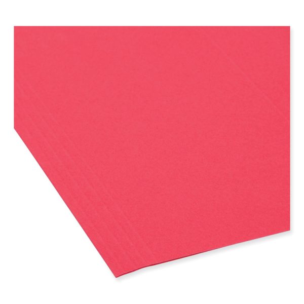 TUFF Hanging Folders with Easy Slide Tab, Letter Size, 1/3-Cut Tabs, Red, 18/Box - Image 4
