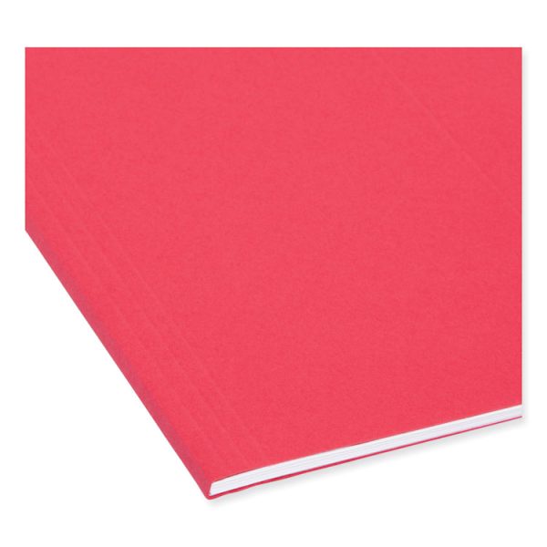 TUFF Hanging Folders with Easy Slide Tab, Letter Size, 1/3-Cut Tabs, Red, 18/Box - Image 5