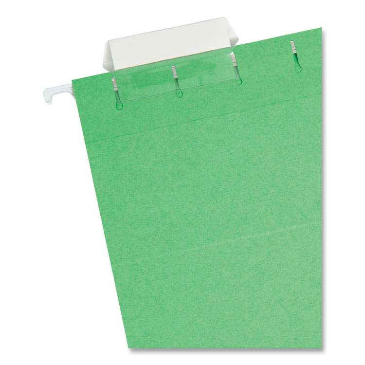 Colored Hanging File Folders with 1/5 Cut Tabs, Letter Size, 1/5-Cut Tabs, Green, 25/Box - Image 2