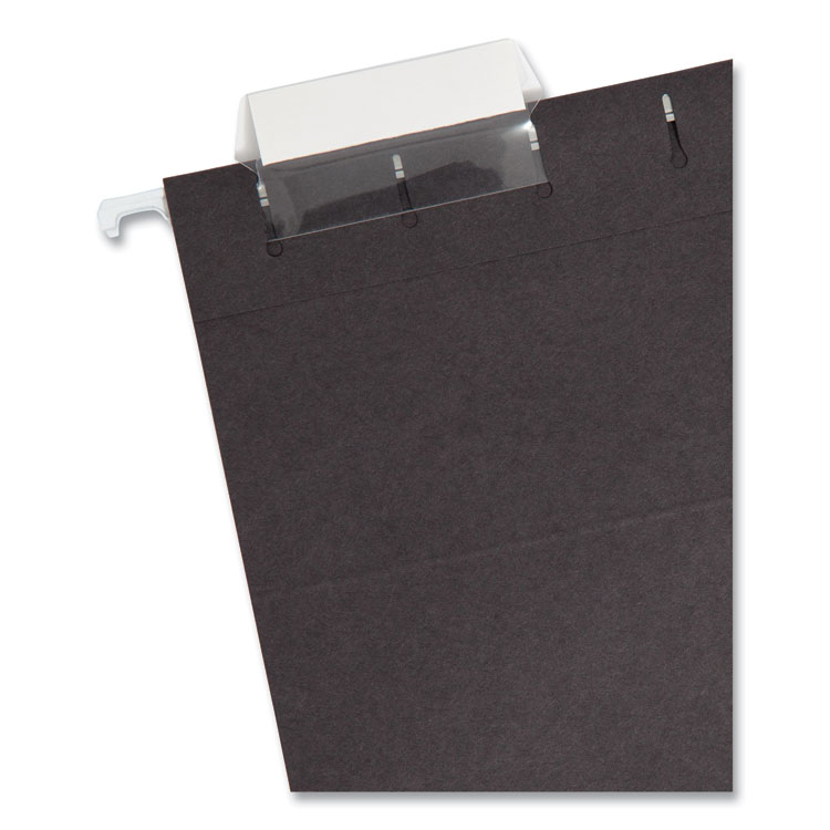 Colored Hanging File Folders with 1/5 Cut Tabs, Letter Size, 1/5-Cut Tabs, Black, 25/Box - Image 2
