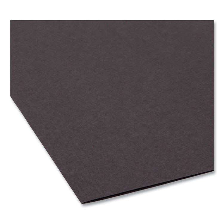 Colored Hanging File Folders with 1/5 Cut Tabs, Letter Size, 1/5-Cut Tabs, Black, 25/Box - Image 4