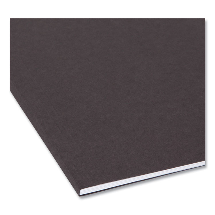 Colored Hanging File Folders with 1/5 Cut Tabs, Letter Size, 1/5-Cut Tabs, Black, 25/Box - Image 5
