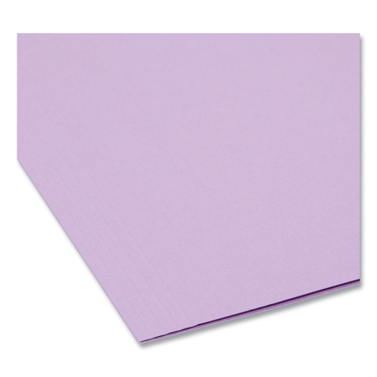 Colored Hanging File Folders with 1/5 Cut Tabs, Letter Size, 1/5-Cut Tabs, Lavender, 25/Box - Image 4