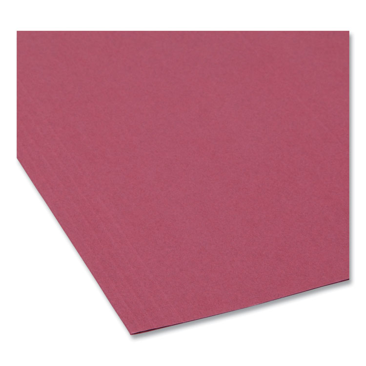 Colored Hanging File Folders with 1/5 Cut Tabs, Letter Size, 1/5-Cut Tabs, Maroon, 25/Box - Image 4