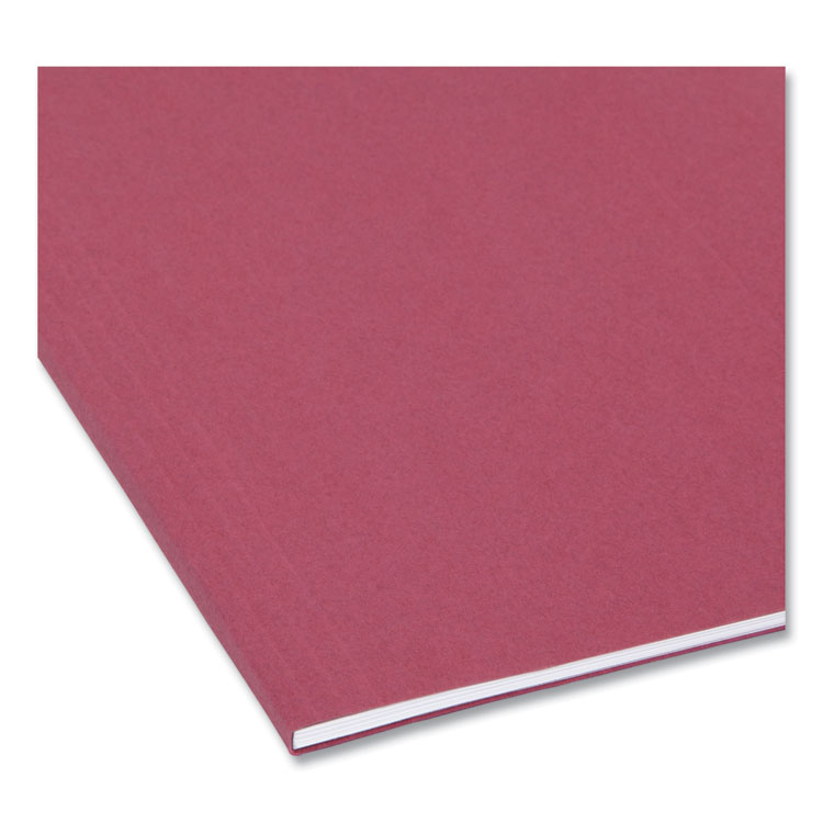 Colored Hanging File Folders with 1/5 Cut Tabs, Letter Size, 1/5-Cut Tabs, Maroon, 25/Box - Image 5