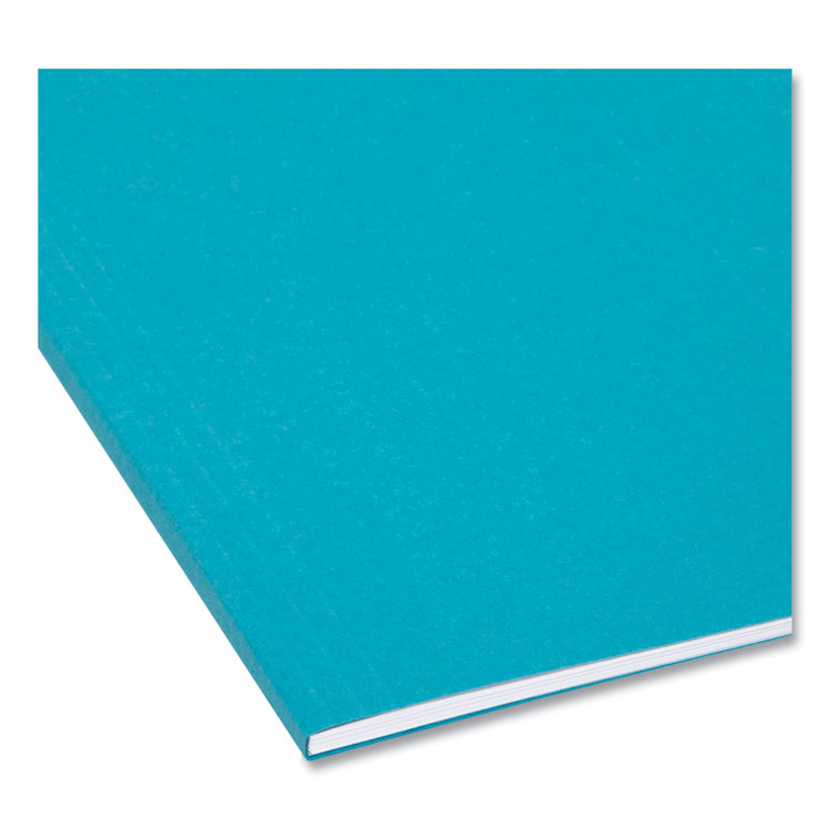 Colored Hanging File Folders with 1/5 Cut Tabs, Letter Size, 1/5-Cut Tabs, Teal, 25/Box - Image 5