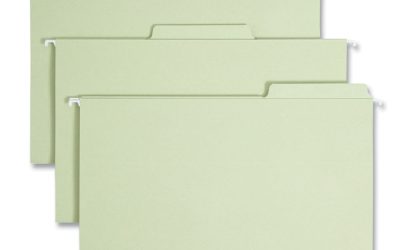 FasTab Hanging Folders, Legal Size, 1/3-Cut Tabs, Moss, 20/Box
