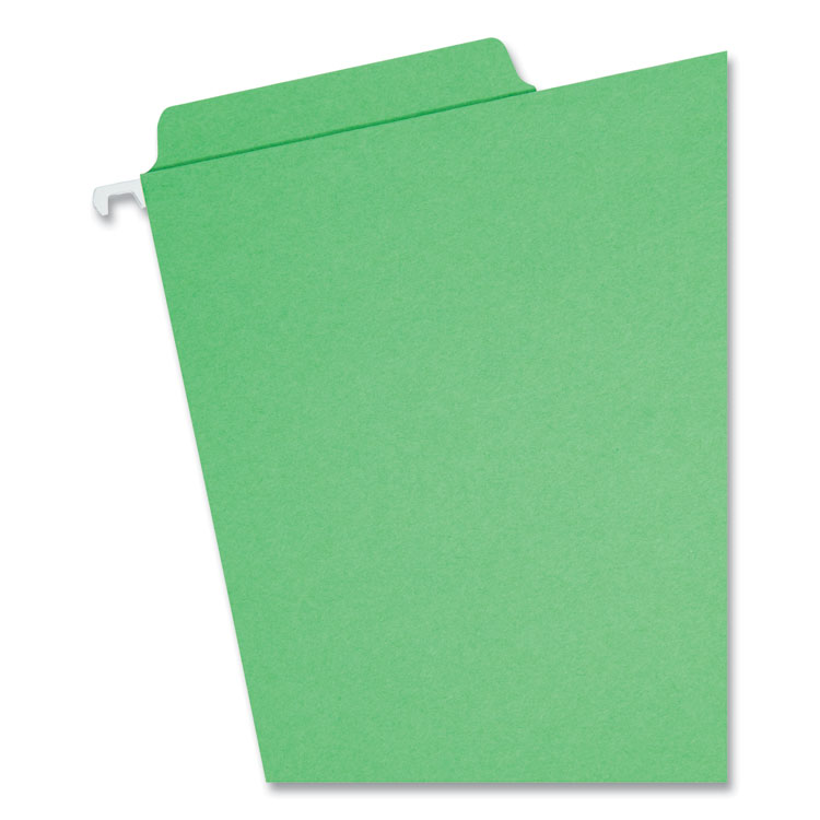 FasTab Hanging Folders, Letter Size, 1/3-Cut Tabs, Green, 20/Box - Image 2