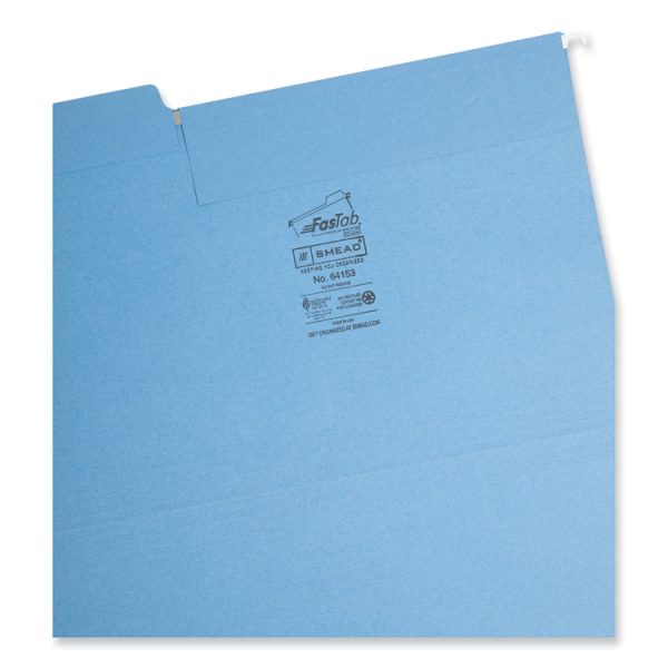 FasTab Hanging Folders, Legal Size, 1/3-Cut Tabs, Assorted Colors, 18/Box - Image 3