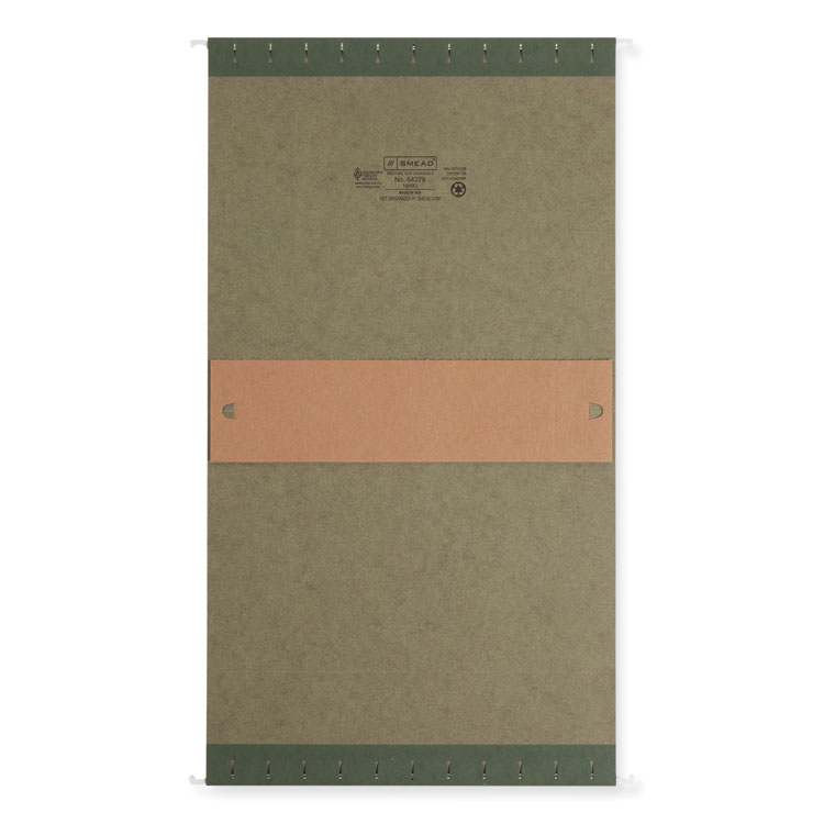 Box Bottom Hanging File Folders, 3" Capacity, Letter Size, Standard Green, 25/Box - Image 2
