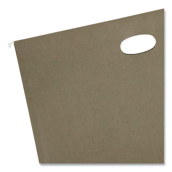 100% Recycled Hanging Pockets with Full-Height Gusset, 1 Section, 3.5" Capacity, Legal Size, Standard Green, 10/Box - Image 3