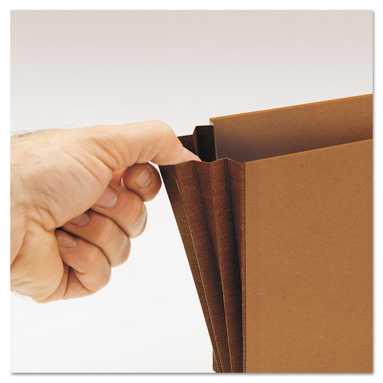 Redrope Expanding Wallet With Elastic Cord, 5.25" Expansion, 1 Section, Elastic Cord Closure, Legal Size, Redrope, 10/Box - Image 3