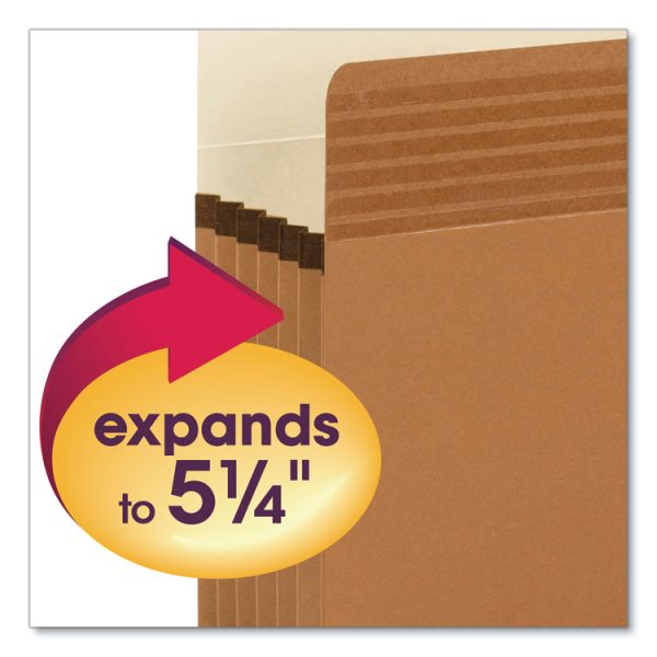 Easy Grip Pockets, 5.25" Expansion, Letter Size, Redrope, 10/box - Image 5