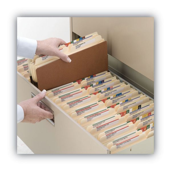 Redrope Drop-Front File Pockets with Fully Lined Gussets, 3.5" Expansion, Letter Size, Redrope, 10/Box - Image 4