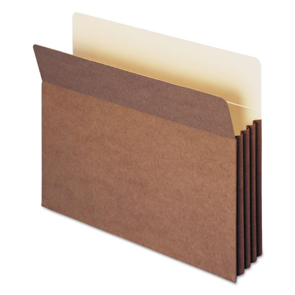 Redrope TUFF Pocket Drop-Front File Pockets with Fully Lined Gussets, 3.5" Expansion, Letter Size, Redrope, 10/Box - Image 2