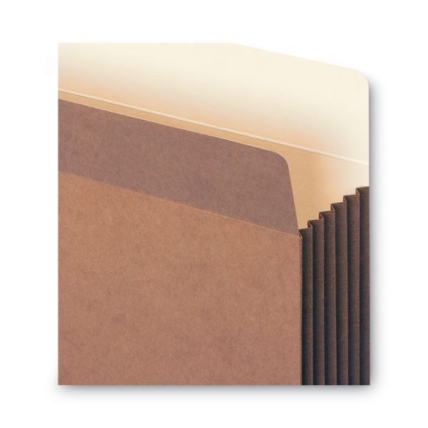 Redrope Drop-Front File Pockets with Fully Lined Gussets, 5.25" Expansion, Legal Size, Redrope, 10/Box - Image 5