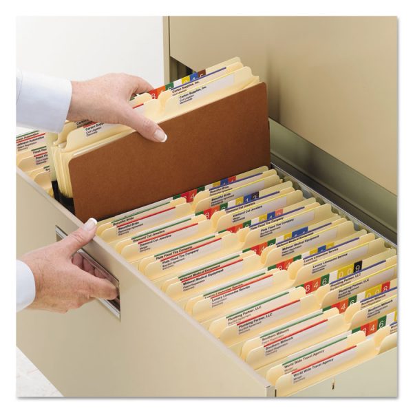 Redrope TUFF Pocket Drop-Front File Pockets with Fully Lined Gussets, 3.5" Expansion, Legal Size, Redrope, 10/Box - Image 5