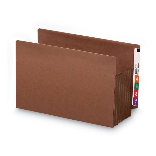 Heavy-Duty Redrope End Tab Tuff Pockets, 7" Expansion, Legal Size, Redrope, 5/box - Image 8