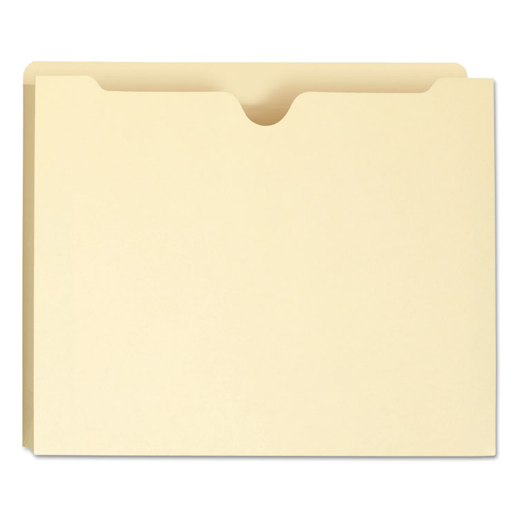 Manila File Jackets, 1-Ply Straight Tab, Letter Size, Manila, 50/box - Image 4
