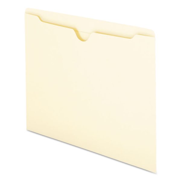 Manila File Jackets, 2-Ply Straight Tab, Letter Size, Manila, 100/box - Image 2